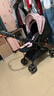爱贝丽婴儿推车轻便双向一键收车可坐躺高景观四轮万向避震新生儿婴儿车 MAX6 英伦粉（推把换向） 实拍图