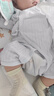 贝瑞加（Babyprints）宝宝连体衣2件装婴儿纯棉衣服四季薄款家居内衣透气爬服 白蓝66 实拍图