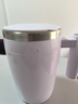 电动搅拌杯全自动咖啡杯马克杯水杯豆浆奶粉冲泡杯磁力旋转杯子 磁力搅拌杯304不锈钢380ml 实拍图