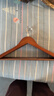 京佳宜实木衣架衣服架木质衣架挂衣服木制大衣架无痕衣挂西装衣服撑子 实拍图