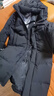 鸭鸭（YAYA）王一博同款冰壳系列户外极寒羽绒服男士新款长款情侣加厚女外套 青光黑色-YE5B000656A M /170(建议115-135斤) 实拍图