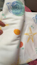 爱贝迪拉 新生儿包单宝宝产房棉襁褓巾裹布婴儿包被抱被春秋双层 海洋 实拍图