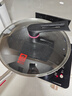 康巴赫炒锅不粘锅316L不锈钢炒菜锅32cm蜂窝平底煎炒锅电磁炉燃气灶通用 实拍图