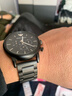 适配阿玛尼表带原装钢带男黑武士AR1970 2447 0389 60008 手表带 AMN-黑色（万宝密全磨砂） 22mm 实拍图