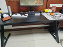 华菲丽钛戟S3同款创电竞桌分段式实木电脑桌家用可装机械臂台式学习书桌 钛戟S3同款-黑色碳纤维 160*75*75二段分板 实拍图