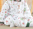 南极人（Nanjiren）婴儿分腿恒温睡袋秋冬中大童防踢被子宝宝家居服竹棉睡衣120码 实拍图