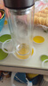 【京东物流配送】高硼硅双层玻璃杯大容量泡茶杯水杯子茶水分离杯 【双层加厚】茶杯350ml1只 实拍图