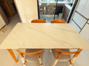 京东京造家居简逸岩板餐桌家用饭桌子小户型餐桌实木餐桌椅组合1桌4椅1.6M 实拍图