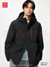 优衣库男装女装高性能复合连帽外套保暖夹克含羽绒智暖衣478277 09 黑色 S 实拍图