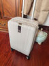 汉客行李箱女拉杆箱男登机箱镇店之宝双层拉链密码箱子旅行箱20英寸白 实拍图