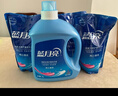 蓝月亮洗衣液12斤套装：亮白增艳薰衣草3kg瓶+1kg袋*3 留香【京东金奖】 实拍图