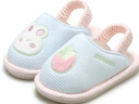 牧童宝宝拖鞋男女童静音室内居家鞋软底可爱卡通婴儿棉拖鞋 奶油蓝180 实拍图