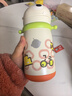 babycare儿童保温杯【咨询客服享优惠】婴儿吸管水杯婴儿保温杯水壶霸王龙 恐龙背带款 450ml -光电青 实拍图