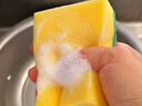 美丽雅洗碗海绵6片去油去污金刚砂百洁布厨房抹布刷碗刷锅神器厨房用品 实拍图