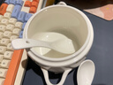友来福燕窝炖盅陶瓷带盖子隔水蒸蛋碗大小号双盖家用内胆蒸汤盅炖罐0.6L 实拍图