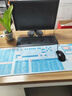 索能（SUONENG） 鼠标垫超大护手腕女生快捷键大全键盘手托电脑桌垫电竞桌面延长板电脑周边订做定制 拒绝拖延写字兔 尺寸300x800mm厚度3mm 实拍图