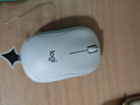 罗技（Logitech）M221 轻音鼠标 无线鼠标 办公鼠标 对称鼠标 带无线微型接收器 米白色 实拍图