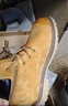 马登美式猎装大黄靴男士马丁靴2026秋冬新款加绒男鞋做旧中帮工装靴子 沙漠黄 39 实拍图