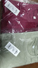 重磅纯棉短袖t恤男高档纯色印花休闲基础款内搭半袖打底衫 酒红 L  125-140斤 实拍图