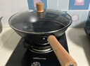 美的（Midea）炒锅铁锅炒菜锅有钛铁无涂层不粘锅氮化防锈不穿孔少油烟燃磁通用 实拍图