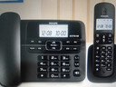 飞利浦（PHILIPS）PHILIPS 数字无绳电话机 无线固定座机电话子母机办公家用 一键拨号/电话本 DCTG188一拖一 黑色 实拍图