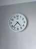 康巴丝（Compas）挂钟客厅静音走时简约石英钟表挂墙时钟 c2855 白色 26cm直径 实拍图