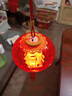 LED发光儿童手提小灯笼新年春节元宵大红投影灯笼结婚装饰 中国红小灯笼【2个装】 实拍图