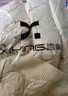 香影黑色假两件收腰羽绒服女2025冬季新款90白鸭绒双层领保暖外套 米白 S 155/80A/85-95斤 实拍图