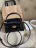 CHARLES&KEITH鳄鱼纹凯莉包手提斜挎婚包包女包生日情人节礼物CK2-50270880-1 Black黑色 S 实拍图