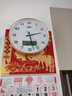 康巴丝挂钟客厅家用日历静音走时简约石英钟表挂墙时钟 2888Y 金色 实拍图