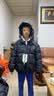 左西男童羽绒服2026冬季新款儿童三防加厚面包服长款外套 黑色 140 实拍图