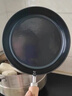 臻三环 正宗章丘手工铁锅物理不粘锅燃气灶适用热油小锅平底煎蛋小煎锅 烤蓝 18cm 实拍图