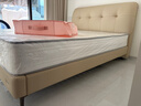全友家居 头层牛皮艺床奶油风床头软包靠背主卧室1.5米双人床政府补贴 实拍图