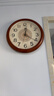 北极星（POLARIS）欧式实木挂钟客厅时尚创意时钟简约挂表装饰石英钟表38cm 实拍图