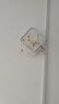 简约现代客厅灯房间灯LED北欧创意卧室壁灯走廊过道楼梯床头墙灯 方黑-带鹿角-暖光(1只装) 实拍图