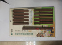 双枪 原木铁木筷子家用实木筷子10双+2双儿童筷子家庭餐具套装  实拍图