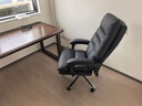 顾全C533家用老板椅舒适久坐办公椅电脑椅可躺工学椅子环保真皮座椅 黑色 真皮（更高品质之选) 实拍图