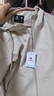 骆驼（CAMEL）薄绒风衣男户外防泼水防风夹克外套 J13CZ0L7070A 浅卡其 XXL 实拍图