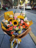馨仪鲜花速递玫瑰向日葵康乃馨花束生日礼物全国同城配送 向日葵玫瑰混搭花束 实拍图