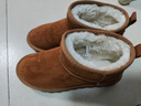 红蜻蜓雪地靴女秋冬加绒百搭棉鞋保暖短靴女靴WLC43470棕色38 实拍图