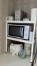 京东京造 微波炉置物架可伸缩烤箱砧板收纳架子厨房烹饪器具[三层白色] 实拍图