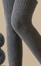 猫人女士袜子女秋冬【保暖羊毛厚袜子】过膝袜长筒袜女高筒袜新品2双 实拍图