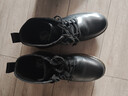 马登男士马丁靴秋冬加绒工装靴英伦风黑色休闲皮鞋男通勤百搭真皮靴子 黑色 [经典/6孔]情侣款 45 男码 实拍图