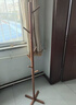 霓峰实木衣帽架卧室落地床尾挂衣架入户门不占空间立衣架挂包包置物架 小号【十字款】胡桃色【榉木覆膜】 实拍图