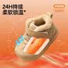 婧麒（JOYNCLEON）宝宝学步鞋冬季加绒加厚保暖棉鞋2025新款软底0到3岁儿童冬鞋 米白色 14.5 cm内长 实拍图
