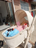 ANGI BABY婴儿推车可坐可躺婴儿车轻便折叠新生儿减震高景观双向儿童手推车 星釉流光白【全新升级】PU橡胶轮 实拍图