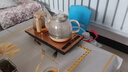 友家铺子（Biooner）全自动上水电热水壶烧水壶家用办公茶台一体机茶桌茶几嵌入式茶具套装 RY-A1金色保温1L 实拍图