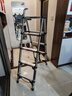 奥鹏梯子家用伸缩梯折叠人字梯多功能楼梯扶手爬梯五步工程梯 实拍图