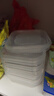 【冰箱神器】保鲜盒食品级冷冻收纳盒微波炉饭盒学生便当盒餐盒 可冷冻收纳盒 6个装 350ml 实拍图