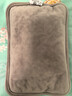 彩虹热水袋暖手宝充电暖宝宝暖水袋注水暖手袋热敷暖肚子暖脚 灰色 实拍图